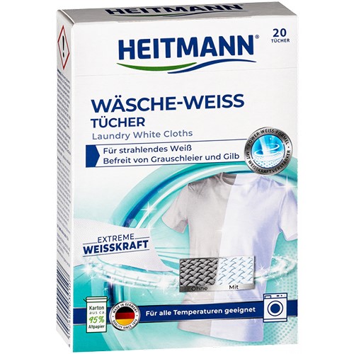 Chusteczki do białych ubrań Heitmann Wasche Weiss Tucher 20szt